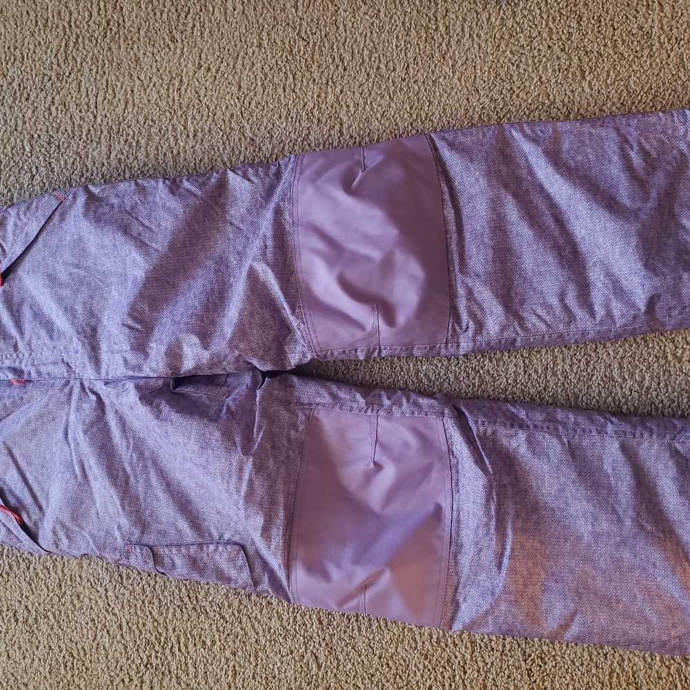 Purple snow pants